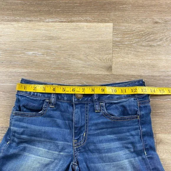 AMERICAN EAGLE Jegging Super Super Stretch Blue Denim Jeans Women's Size 2 - Picture 6 of 11